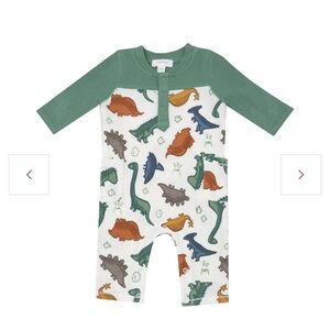 Angel Dear Dinosaur Print Baby Romper 3-6 months